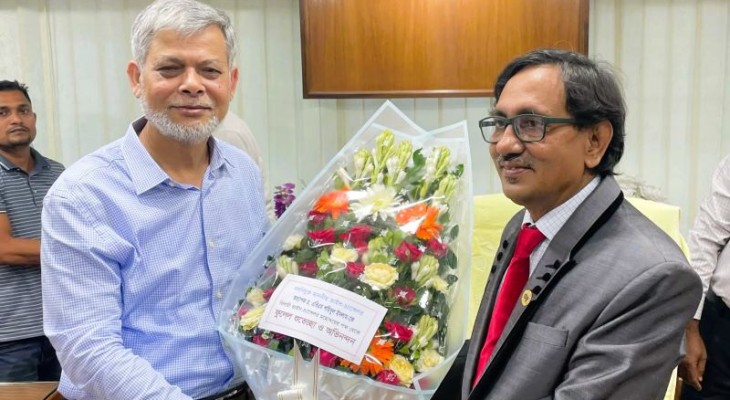 মাভাবিপ্রবির নতুন উপাচার্য অধ্যাপক এবিএম শহিদুল ইসলামের যোগদান 